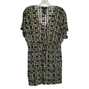 Fylo by Nylon Women's Plus Size Empire Waist Short Sleeve Short Dress/Long Top